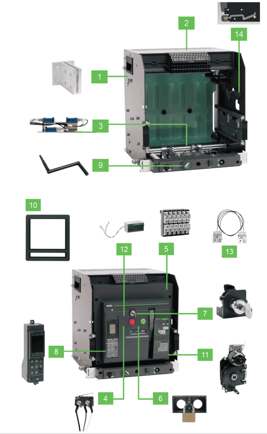 Noark Power Circuit Breaker Accessories Diagram