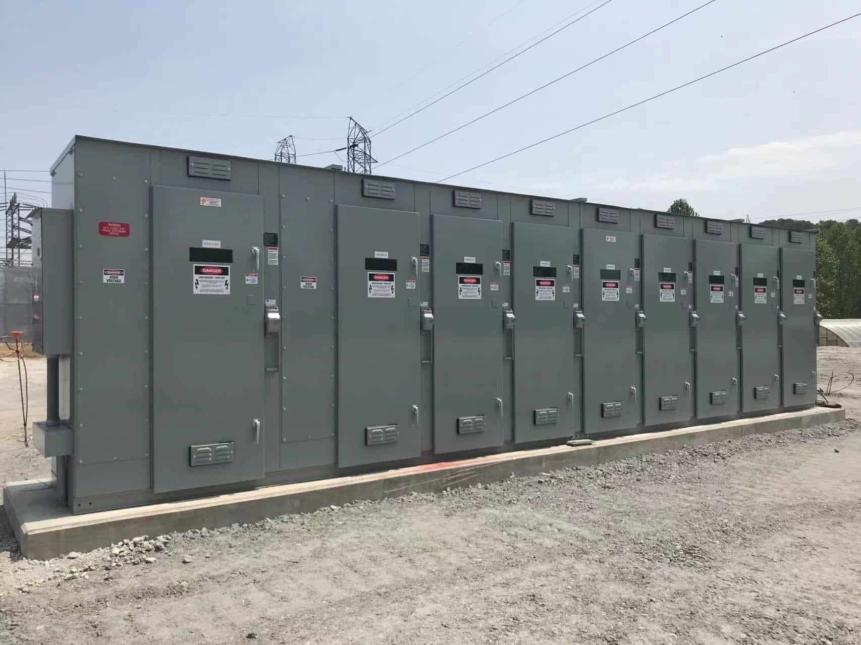 ETAC MEDIUM VOLTAGE SWITCHGEAR installed outdoors