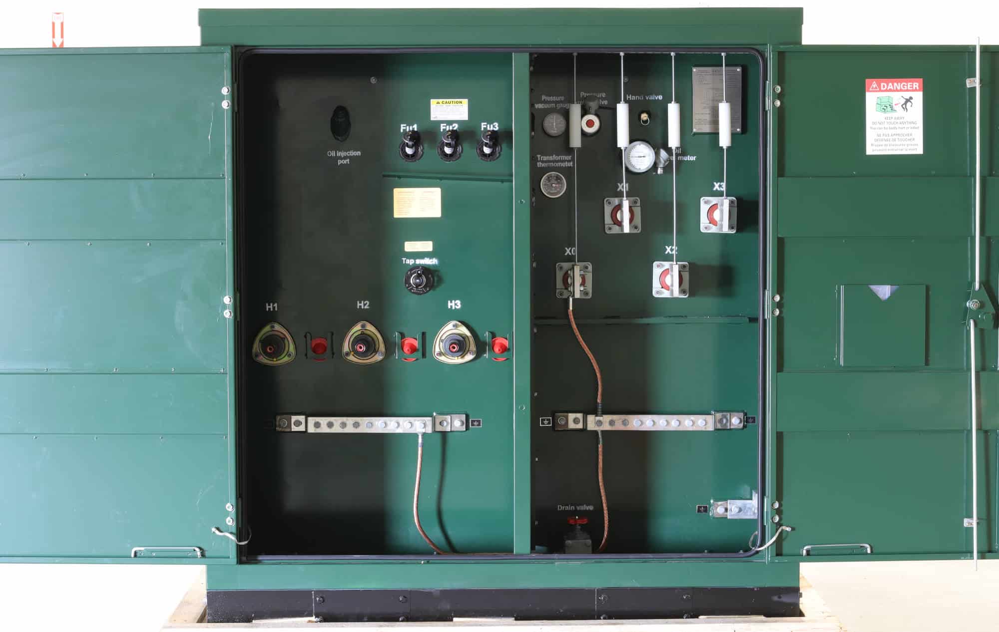 Three- Phase Pad Mounted Transformer open